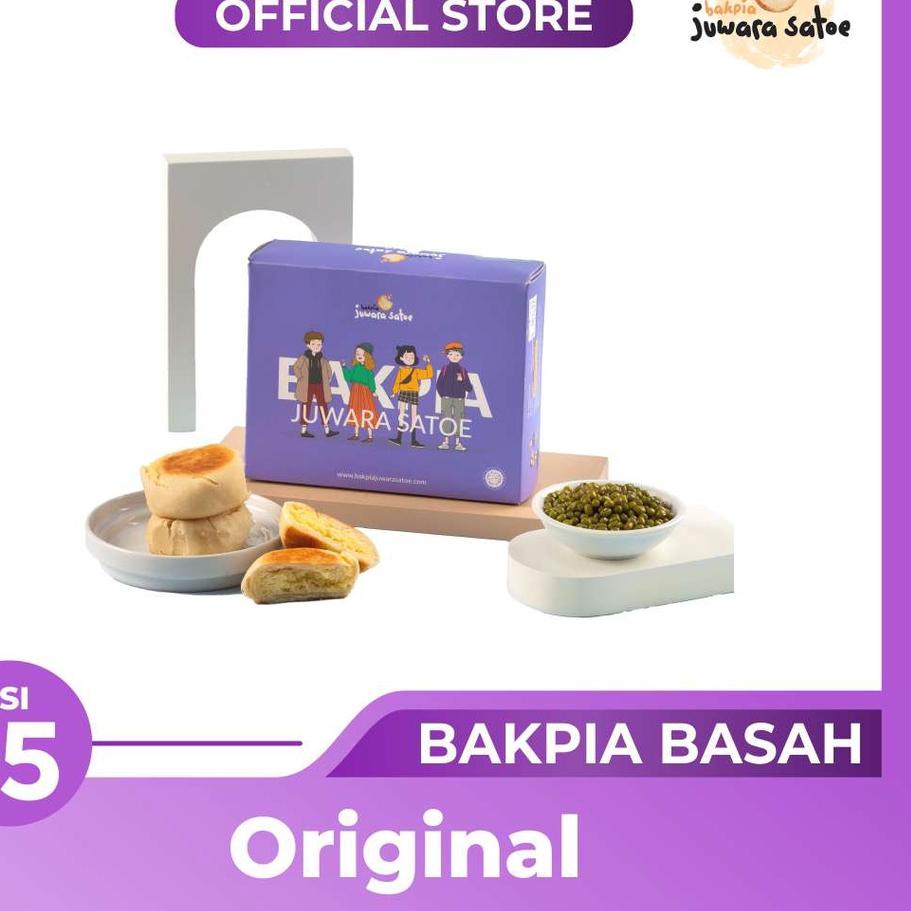 

RIA713 BAKPIA BASAH KACANG HIJAU ORIGINAL ISI 15 - BAKPIA JUWARA SATOE OLEH OLEH KHAS JOGJA ++