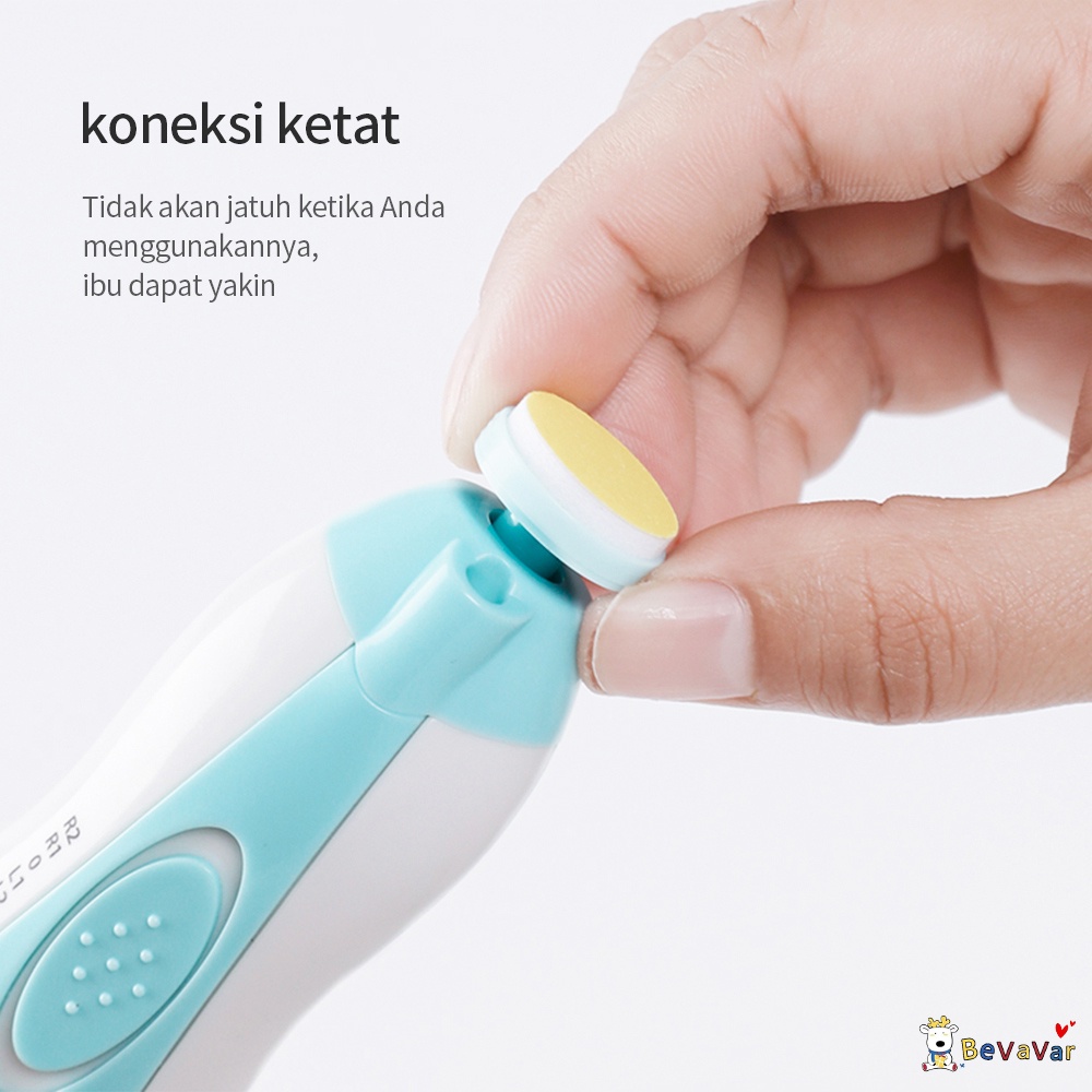 BEVAVAR Multifungsi Gunting Kuku Bayi Elektrik / Nail Trimmer Bayi Set