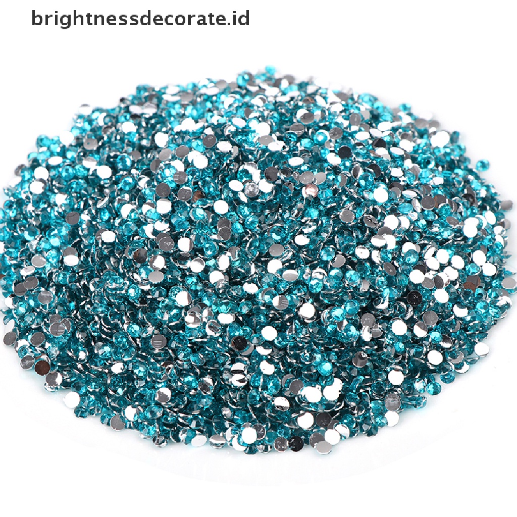 [Birth] 10000pcs 3MM Berlian Imitasi AB Susu Jelly Flatback Resin Kristal Untuk Dekorasi Nail Art [ID]