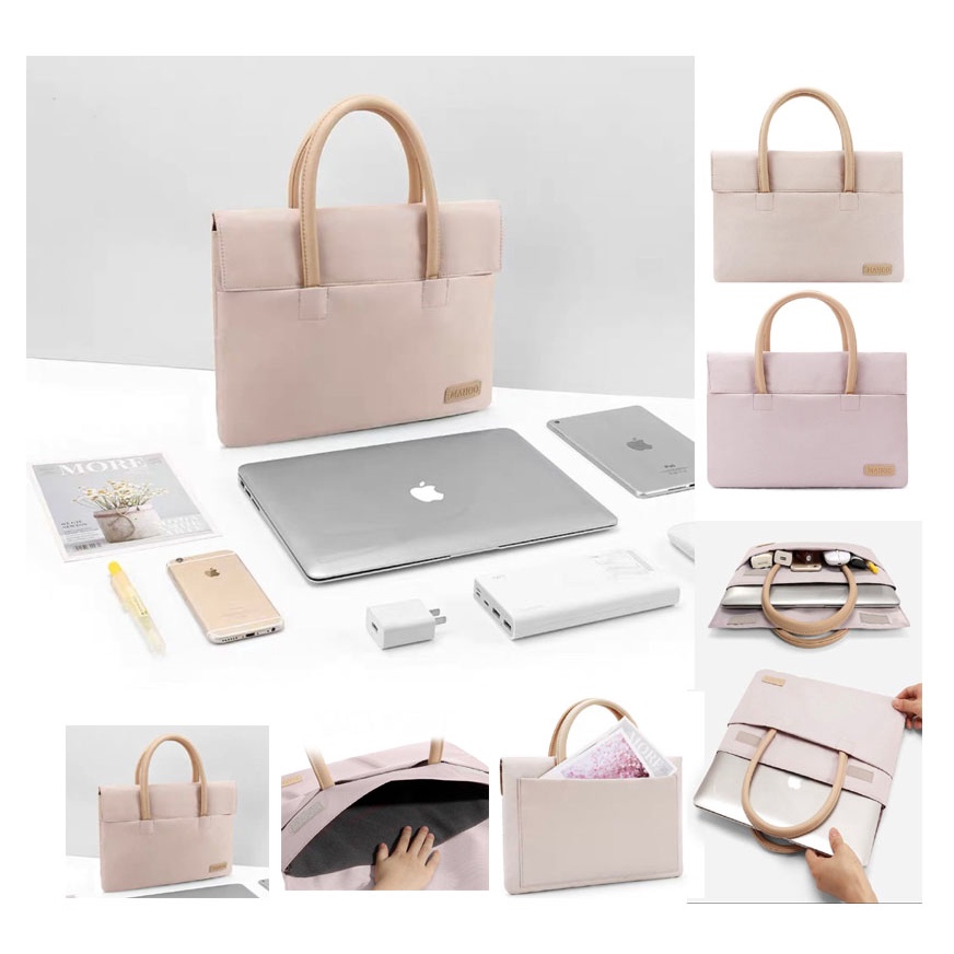 Tas Laptop Jinjing MAHOO Pastel Edition Softcase Macbook 13 14 15 inch