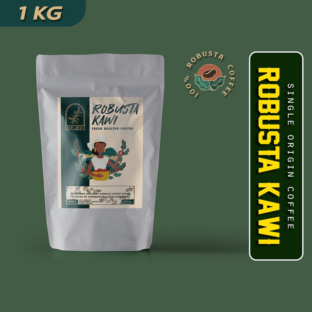 

Bubuk Biji Kopi Robusta Kawi Single Origin
