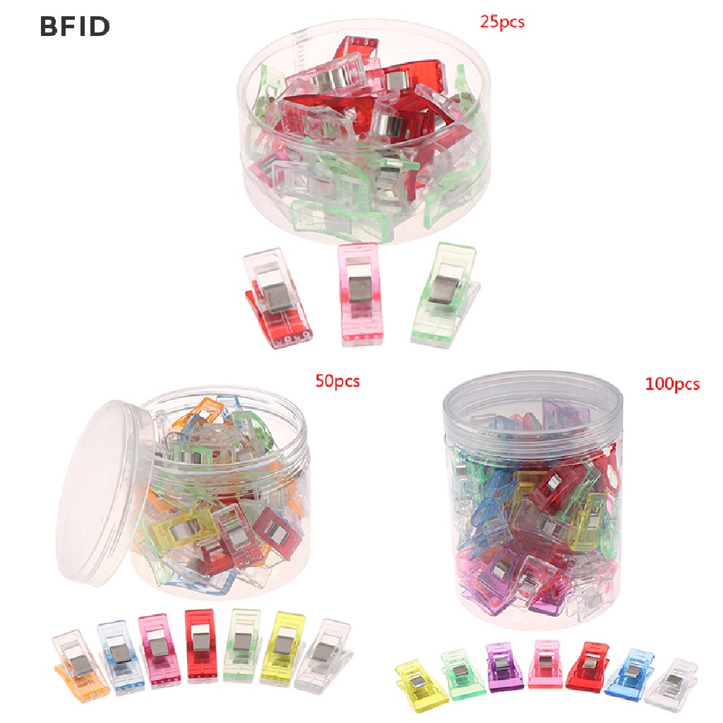 [BFID] 50/100pcs Pack Clover Wonder Clips Untuk Kerajinan Quilg Jahit Knitg Crochet [ID]