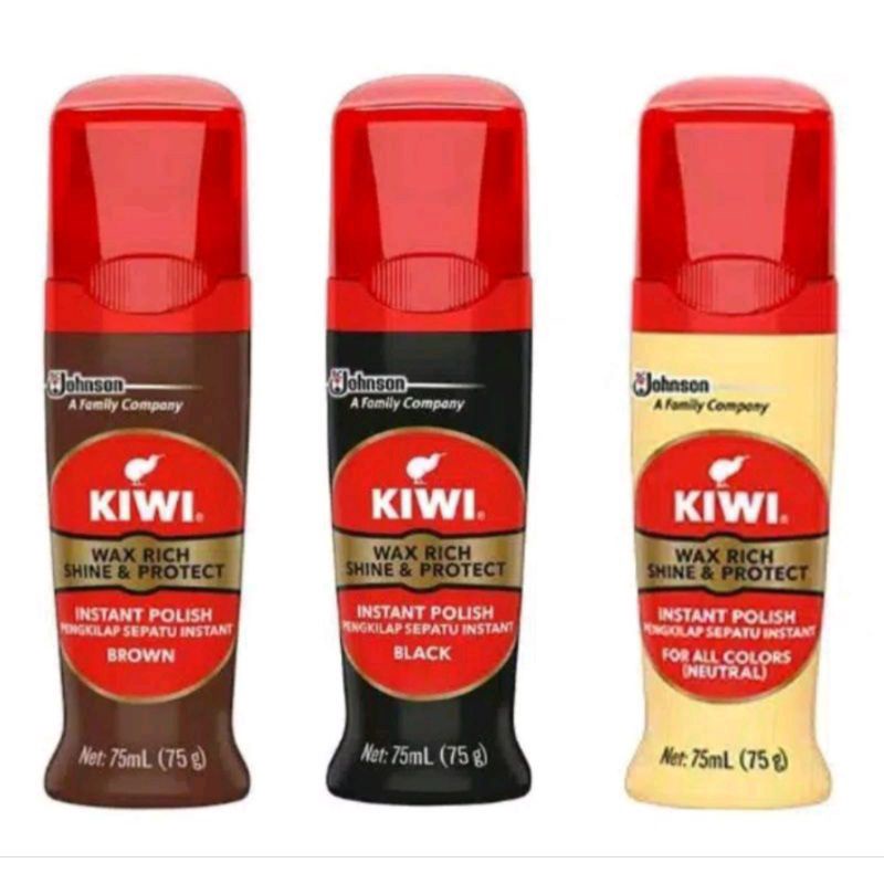 Kiwi Wax Rich Shine & Protect instant polish pengkilap sepatu instant semir sepatu kiwi hitam coklat
