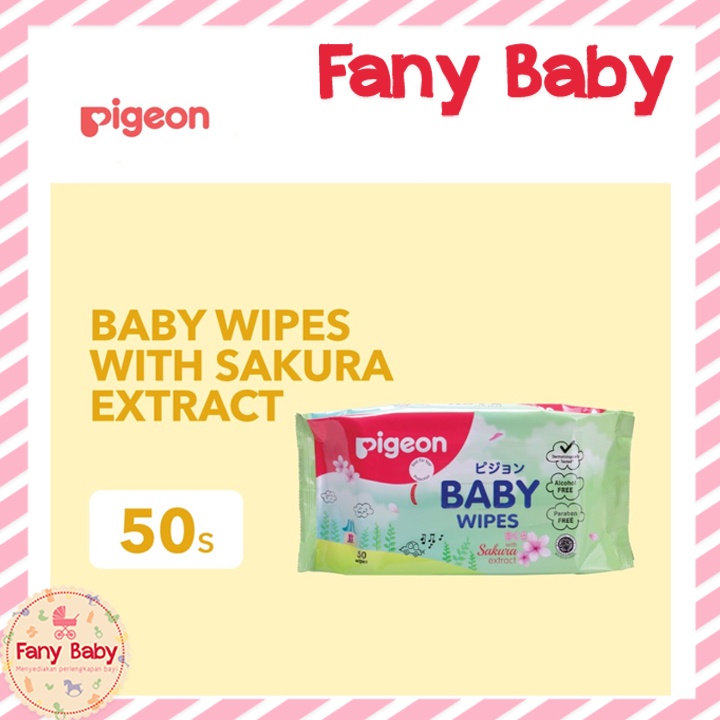 PIGEON BABY WIPES WITH SAKURA EXTRACT 50 WIPES