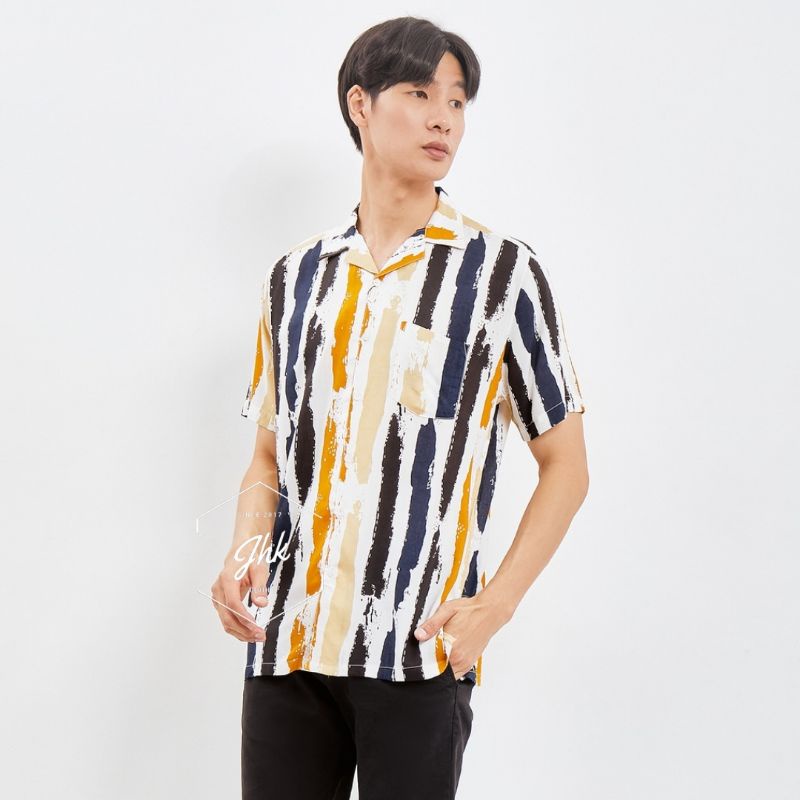 KEMEJA PANTAI/KEMEJA AMARILO/KEMEJA KOREA/BAJU KOREA VINTAGE