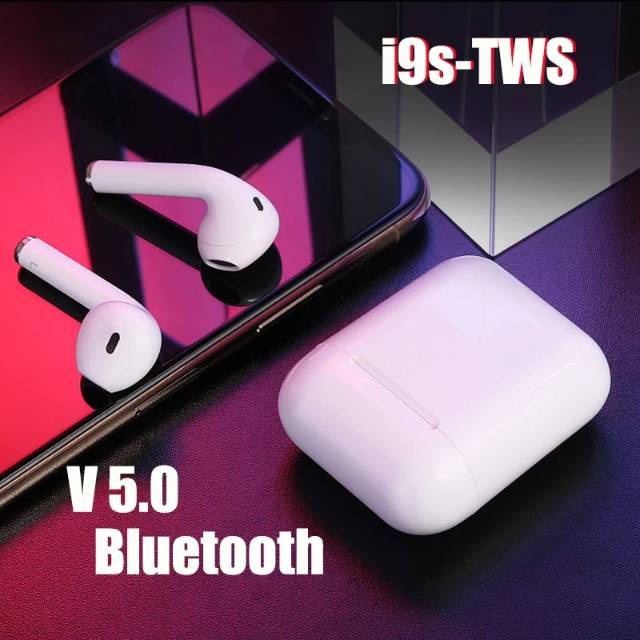 BT Best Quality Tws i9s Bluetooth Airpods Earpods Wireless HEADSET EARPHONE BLUETOOTH i 9S-TWS V5.0/V 5.0 Headset bluetooth i9s tws airpods True Earphones True Wireless Earphones Headphone Mini Earbuds With Charging Box Stereo For All Binaural Calling OEM