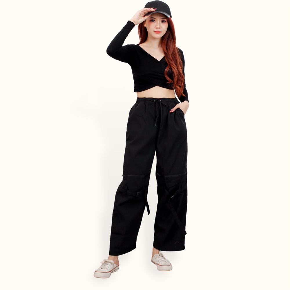 Celana Hypebeast Loose Fit Pants Streetwear Techwear - XSHOP Quen