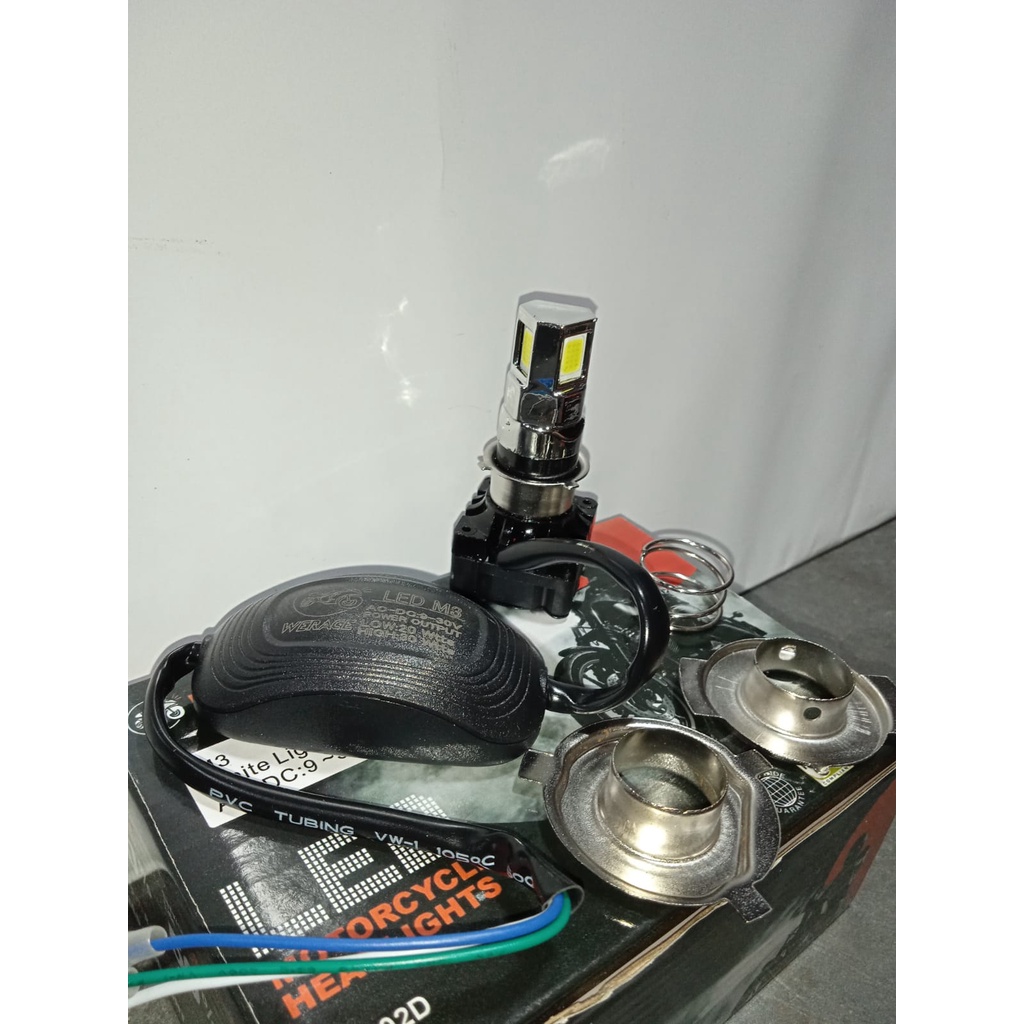 [WERACE] LED 3 SISI &amp; LED 6 SISI LAMPU DEPAN (HEADLAMP) 30WATT &amp; 36 WATT 2 MODE (JAUH, DEKAT), 3 KABEL (H4/H6) TERANG BERKUALITAS