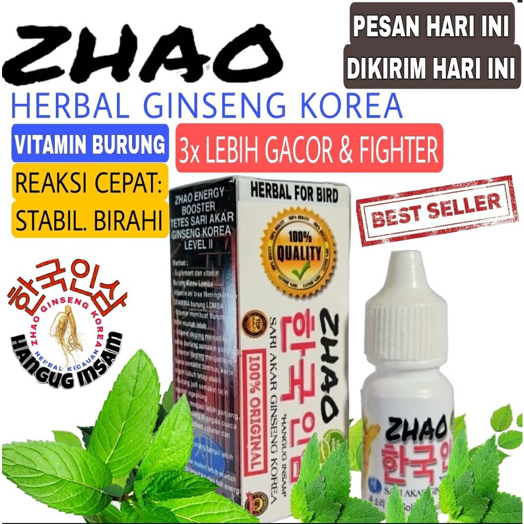 Beli 3 gratis 1 Zhao Multivitamin Penggacor Burung Kicau Kenari Gacor Lovebird Murai Murai Batu Atp 