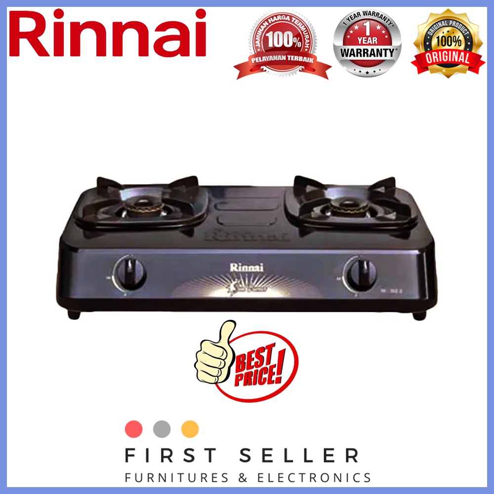 RINNAI KOMPOR RI 302S / RI-302S (2 TUNGKU) GARANSI RESMI
