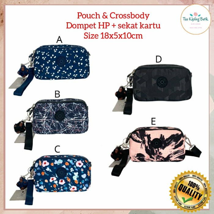 DOMPET HP KIPLING CHERYS/POUCH/TAS SELEMPANG SEKAT KARTU PREMIUM QUAL