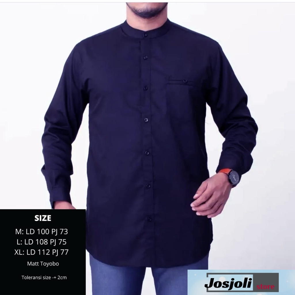 JOSJOLI_STORE/Kemeja Koko Ocer/Atasan Muslim Pria Dewasa/M L XL