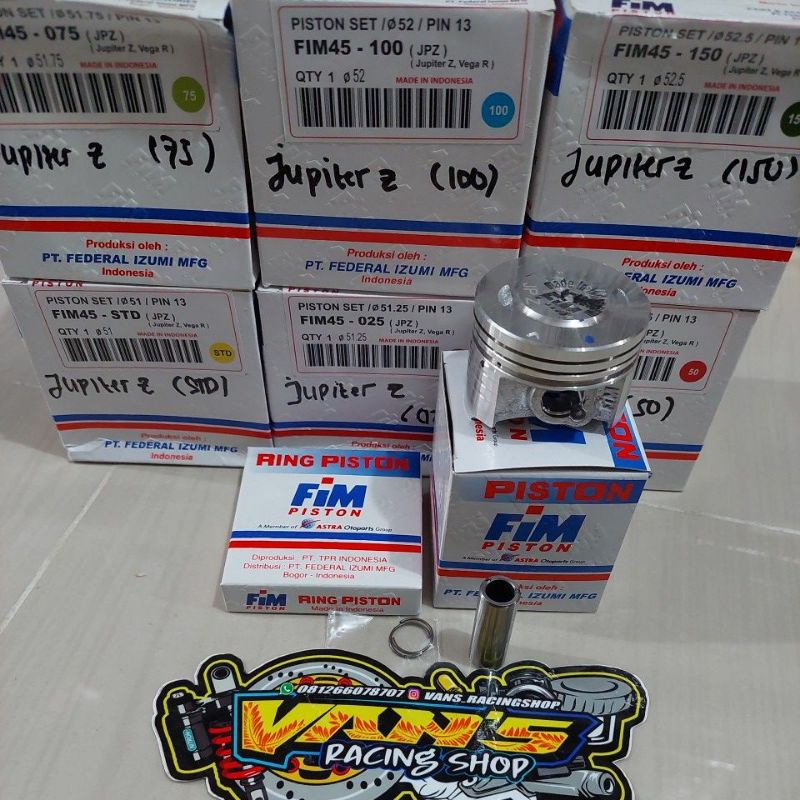 Piston Jupiter z/ vega r new  fim std 25 50 75 100 150