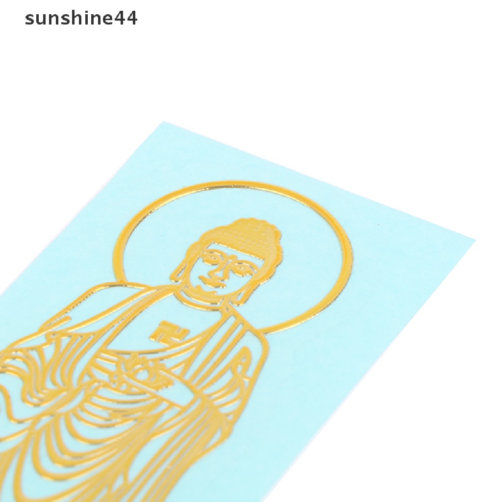 Sunshine Thailand Buddha Sembunyikan Wajah Dan Nana Stiker Metal Decal Untuk Hp Mobil Laptop Tablet Skateboard.