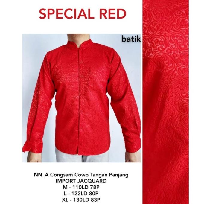 Cheongsam congsam pria shanghai pria baju imlek