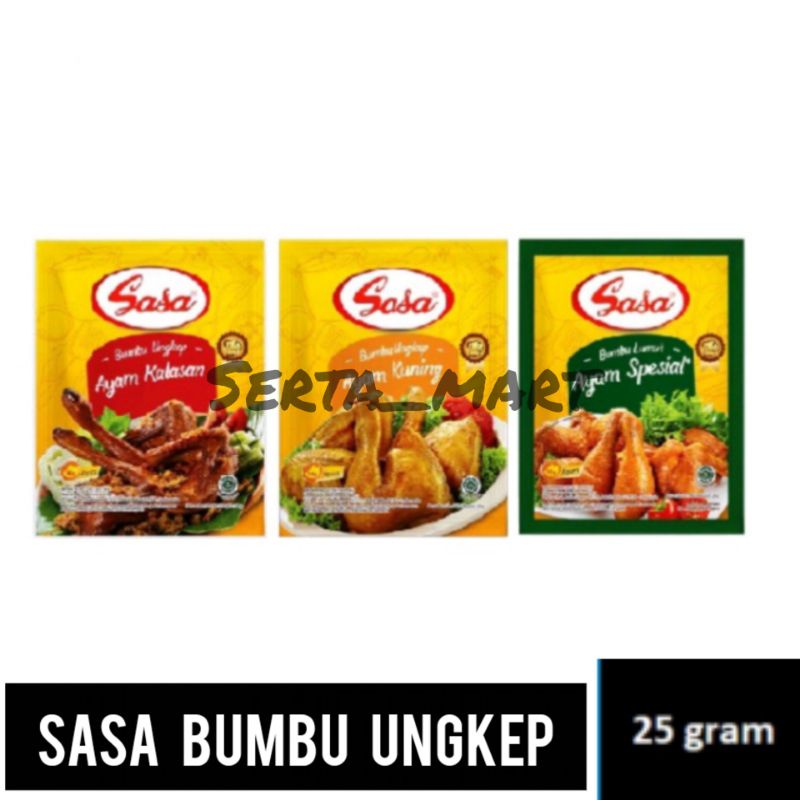

Sasa Bumbu Ungkep Ayam Kalasan / Ayam Kuning / Lumur Spesial 25gr - Sasa Bumbu Instan