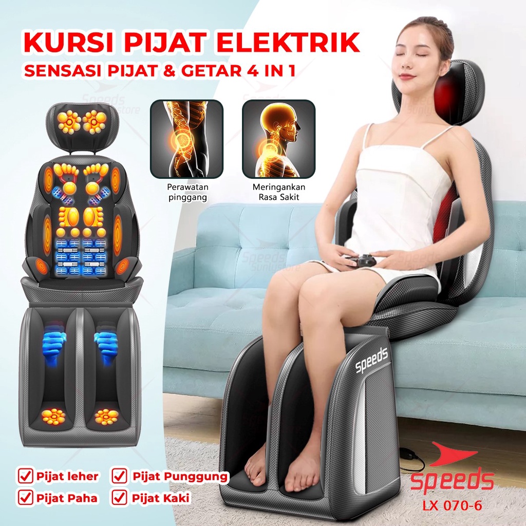 Jual Speeds Kursi Pijat Elektrik Kursi Pijat Mobile Kursi Pijat Rumah Massage Cushion Alat Pijat