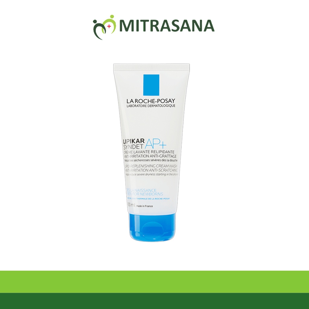 LA Roche Lipikar Syndet AP LIPID-Replenishing Cream WASH 200ml -  Untuk Kulit sensitive