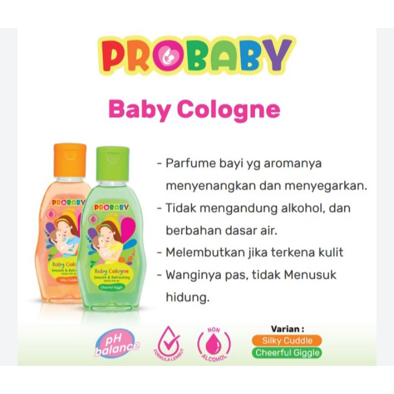 Parfum Bayi / Pengharum Bayi / Cologne Bayi Probaby Pro Baby Silky Cuddle 100 ml