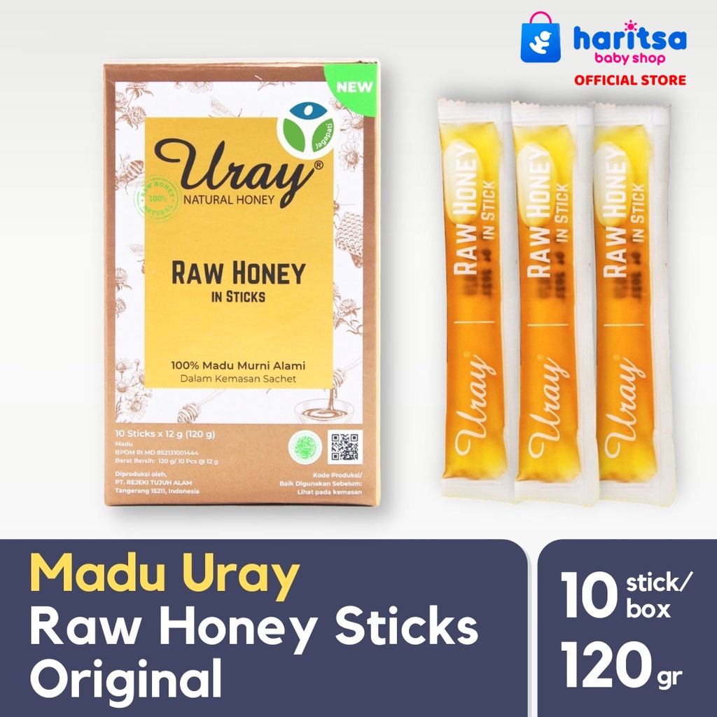 Madu Uray Honey Stick Sachet - Original - Madu Murni - Madu Hutan - Madu Asli Organik - Jagapati