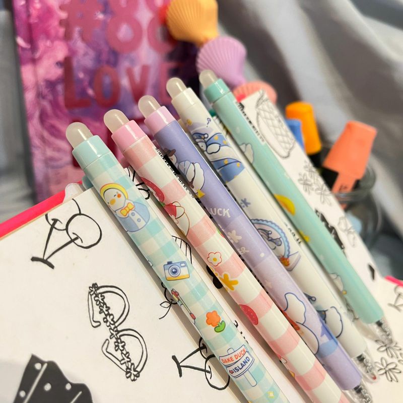 

Pulpen cetek eraseble bisa di hapus motif bebek dan beruang