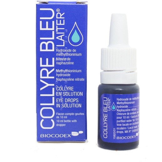 Collyre Bleu Tetes mata eye drop original france 10ml
