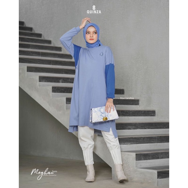 Meghan tunic Quinza nadhera luxury arrafi premium kaos katun