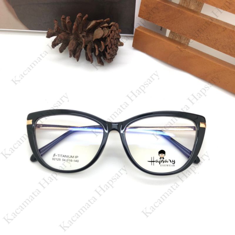 Frame Kacamata Minus Wanita 92125 Antiradiasi Blueray | Anti UV Photocromic dan Bluecromic