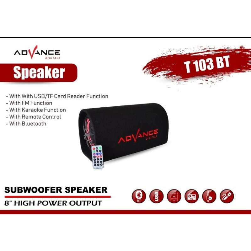 SPEAKER ADVANCE T101BT T 102 BT T103 BT SPEAKER BLUETOOTH GARANSI RESMI