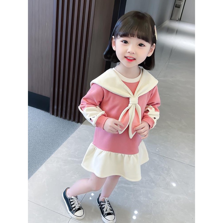 Plazababyku PASSWORD DRESS BUNNY SYAL Dress Sweater 1 - 7 Tahun Baju Anak BerKualitas