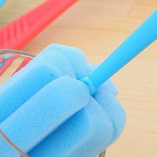 Tongkat Spons Pembersih Botol Minum Susu Bayi Cleaner Sponge Stick Sikat Spon Busa Alat Pembersih Dasar Botol Gelas Serbaguna