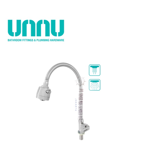 Kran Dapur Tanam Flexible 1/2&quot; Merk UNNU