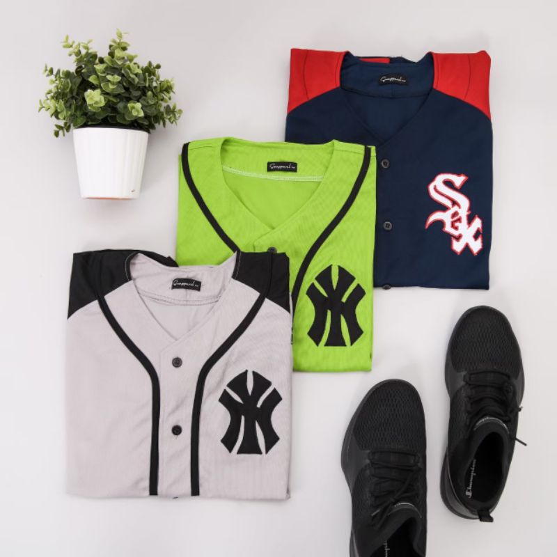 Baju Baseball //Jersey Baseball //Kaos Baseball Pria dan Wanita Cod
