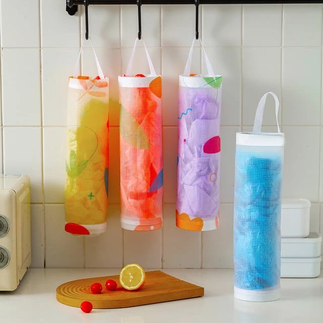 (Serba Serbi)Tempat Penyimpanan Kantong Kresek Plastik / Dispenser Kantong Plastik Sampah Gantung Dinding Kitchen Storage Bag