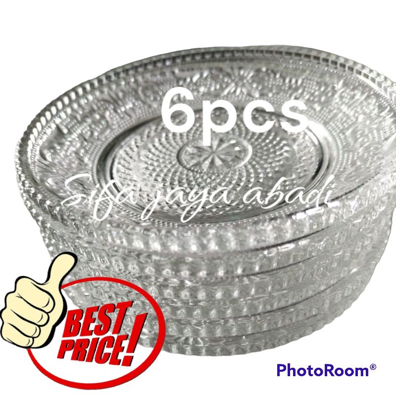 TATAKAN GELAS/6PCS TATAKAN GELAS KACA