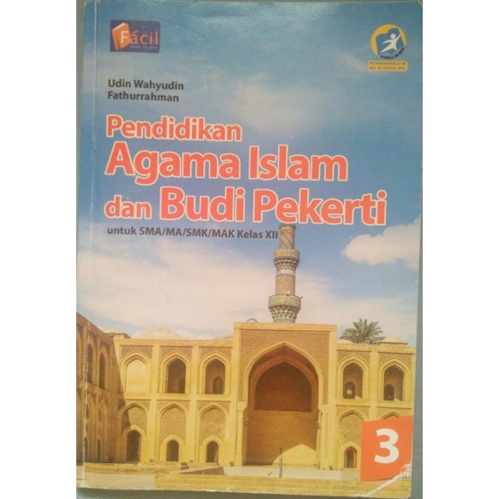 

pendidikan agama Islam dan Budi pekerti. SMA MA. kelas 1 2 3. K13 edisi revisi