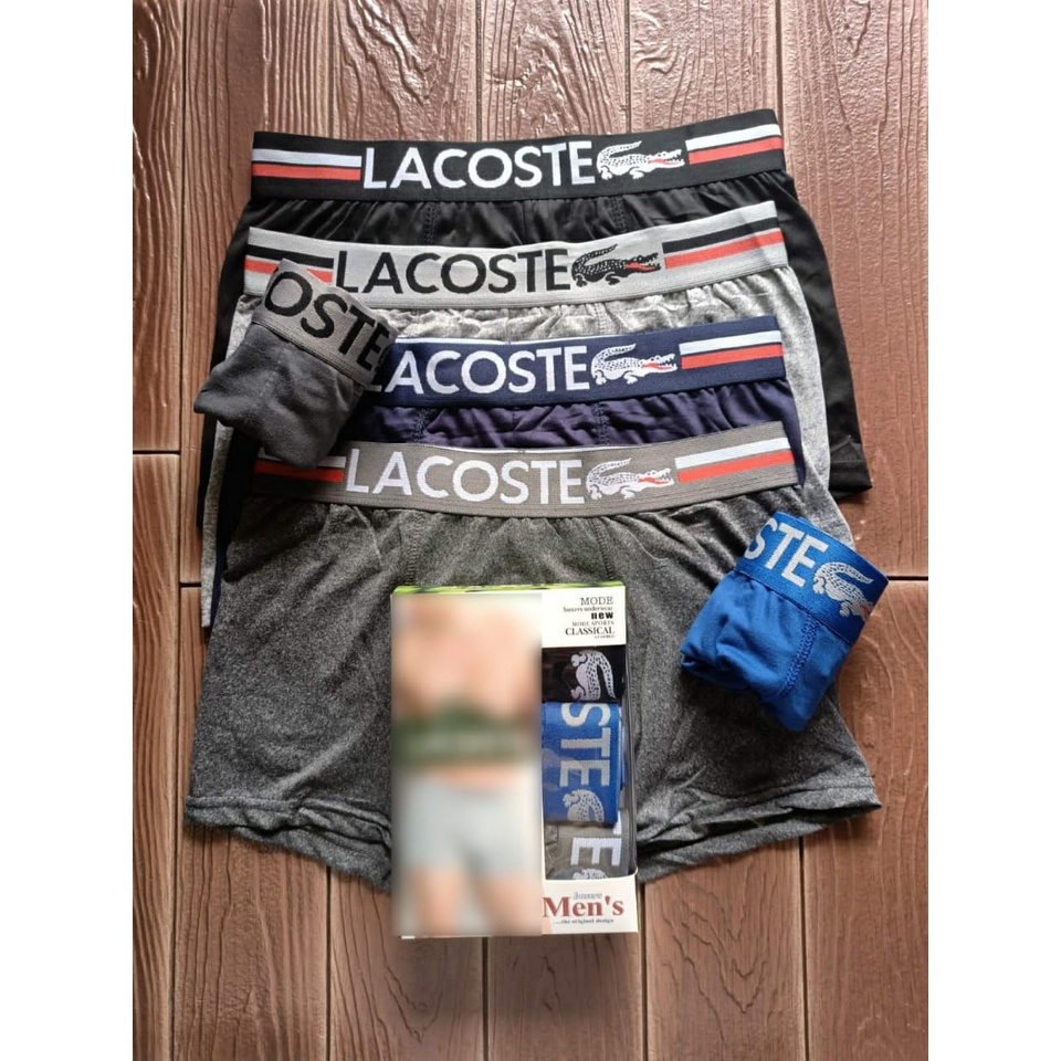 3 pcs celana dalam boxer pria lacoste