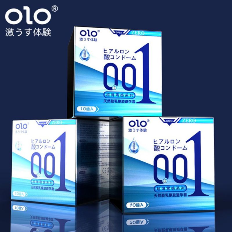 KONDOM OlO 001 Condom OLO Super Tipis Natural Privasi Aman