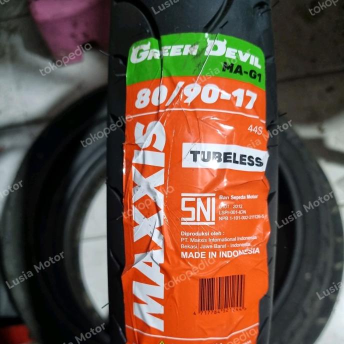 Ban Maxxis Green Devil 80/90-17 - Ban Tubeless Maxxis Green Devil