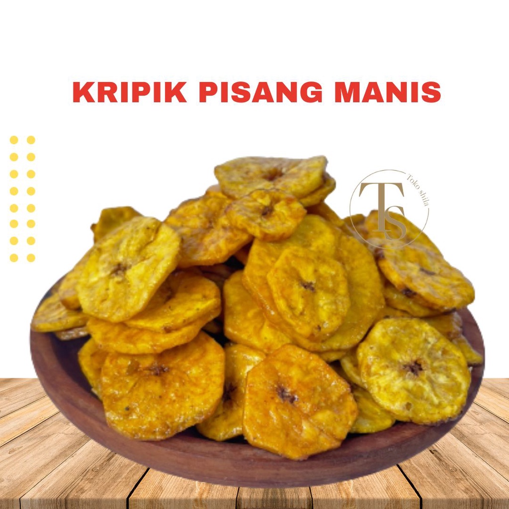Keripik Pisang Manis Kripik Pisang Bulat Empuk Snack Kiloan Murah