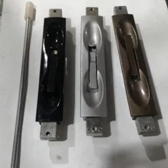 Grendel Grendel Samping Kotak Slot Kunci Flush Bolt Pintu Double Door