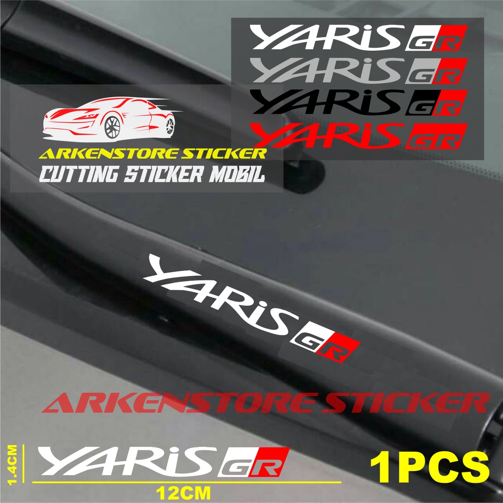 STICKER WIPER YARIS GR CUTTING STICKER STIKER WIPER MOBIL TOYOTA YARIS GR SPORT