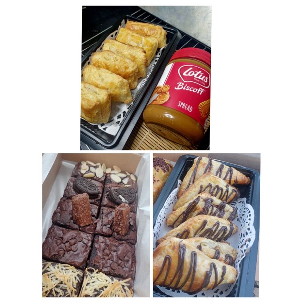 

BUNDLING 2 : Lotus Pastry + Nutella Pastry + Brownies UK M