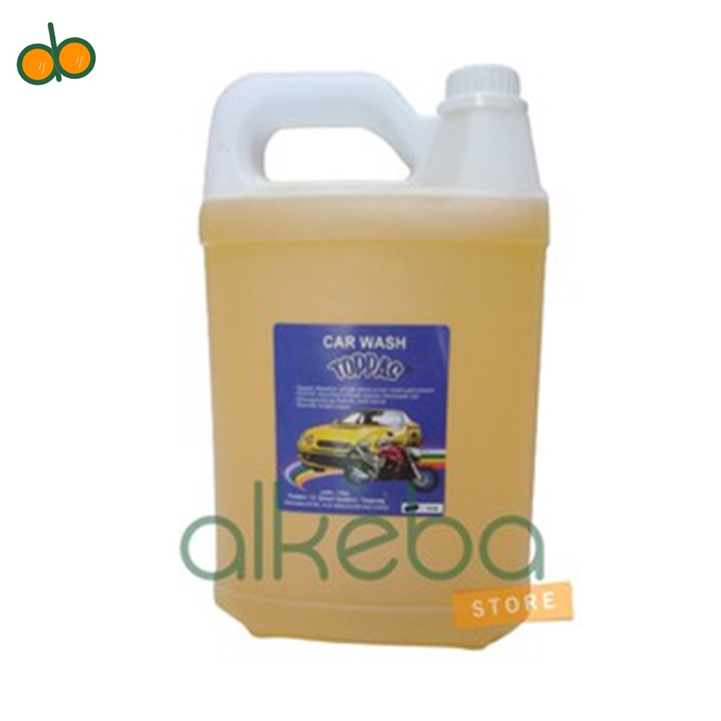 Toppas car shampoo kemasan galon 5 liter sampo sabun cuci mobil motor