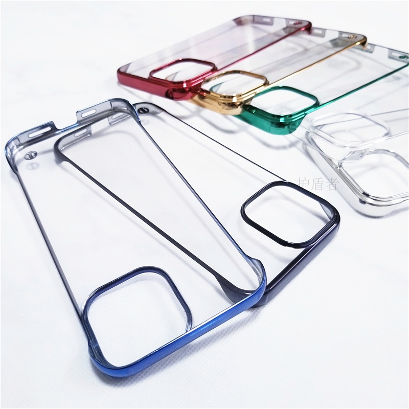 IPHONE Casing Anti Guncangan Tanpa Batas Berlapis Deluxe Untuk Iphone14Plus14 Pro14 13 12 11 Pro Max X XR XS Max7Per8 Plus Casing Shockproof Transparan