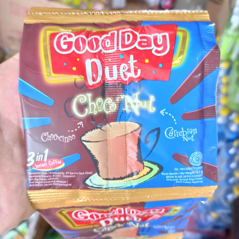 

Kopi Coffee Good Day Gooday Duet Chococinno Carrebian Nut