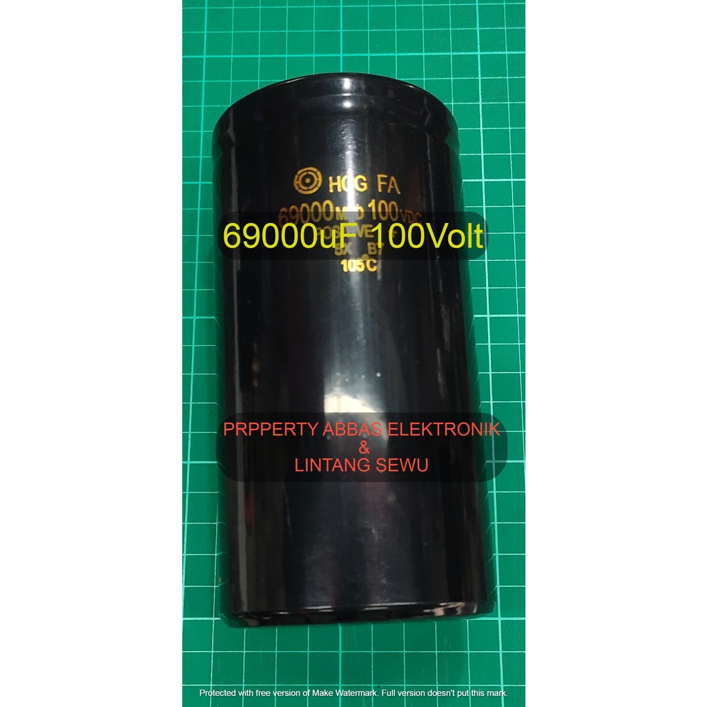 ELKO ELKO 69000UF 100V 69000 UF 100 V 69000MIKRO 69000 MIKRO 100 VOLT