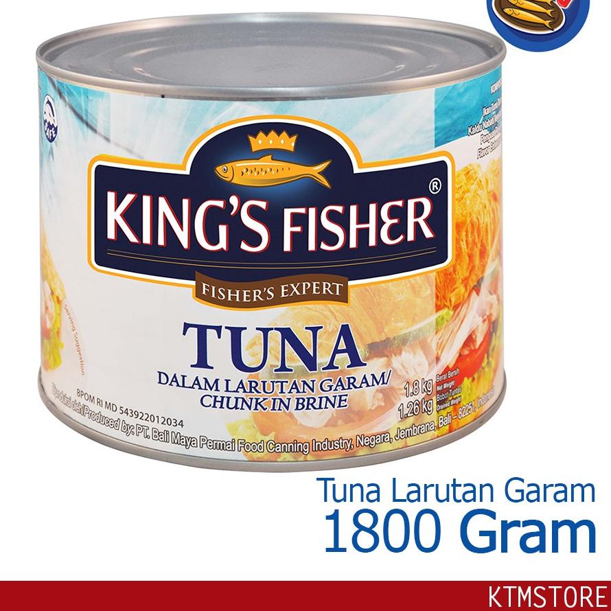 

◊ King's Fisher Tuna dalam Air Garam 1800 g Tuna in Brine Daging Tuna Makanan Kaleng ☎