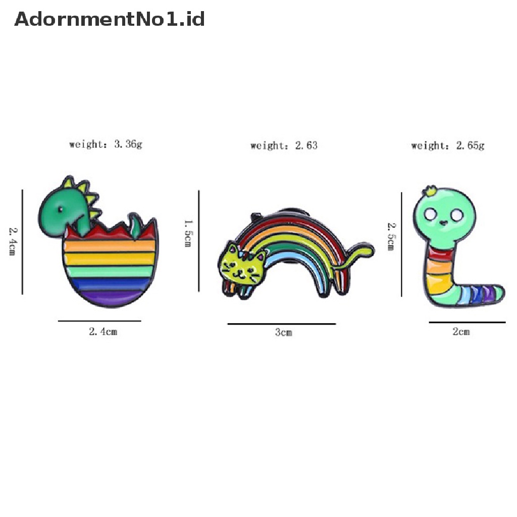 [AdornmentNo1] Anda Aman Dengan Saya Bendera Hujan Kebanggaan Pecinta LGBT Enamel Bros Kerah Pin Untuk Ransel Lencana Dekorasi Perhiasan [ID]