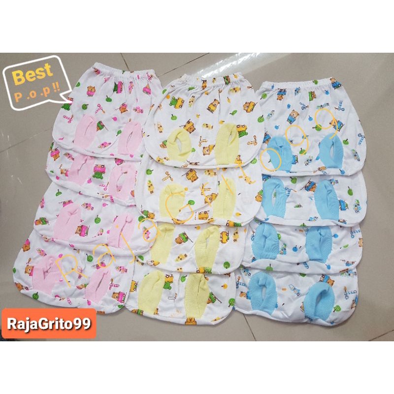 Celana Kacamata Bayi motif Tabur isi 1 Lusin / Celana Pop Tabur motif, Bahan PE Halus Tebal